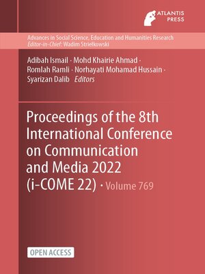 cover image of Proceedings of the 8th International Conference on Communication and Media 2022 (i-COME 22)